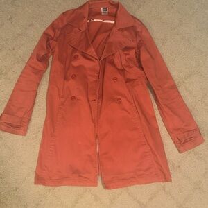 Patagonia Women's Double-Breasted Orange Trench Coat